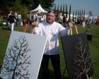 Christopher with trees RHS Tatton Flower show 2008